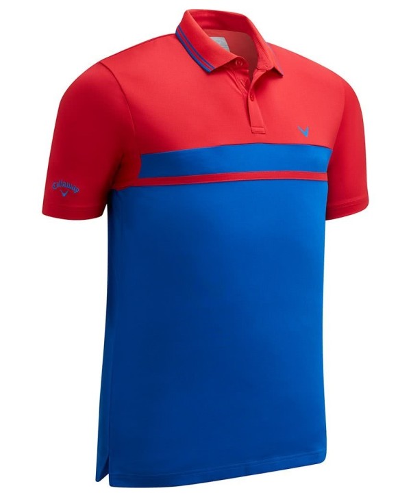 Callaway Mens Colour Blocked Pique Polo Shirt