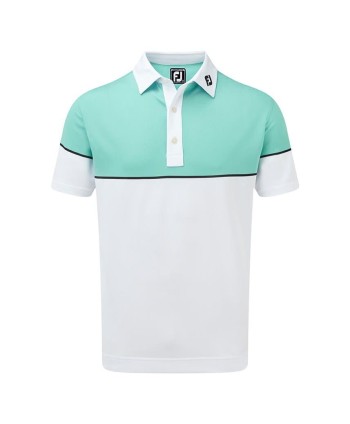 FootJoy Mens Stretch Pique Solid Colour Athletic Fit Polo Shirt