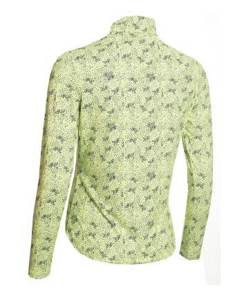 Green Lamb Ladies Fortuna Raglan Long Sleeve Polo Shirt