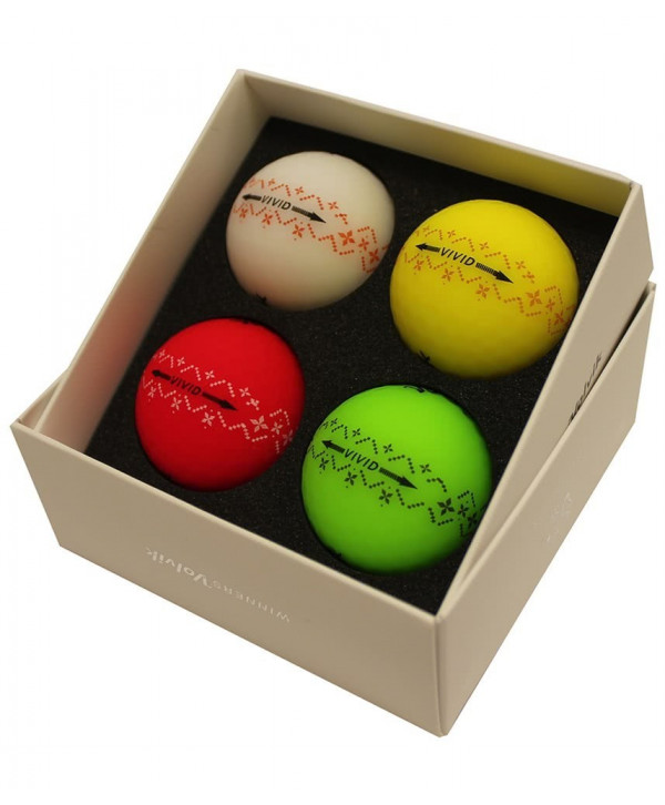 Volvik Xmas Holiday Pack Golf Balls (4 Balls)