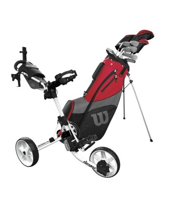 Pánský golfový set Wilson Prostaff HDX + vozík Clicgear 3.5+