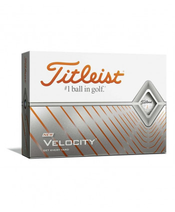 Titleist Velocity White Golf Balls (12 Balls) 2020