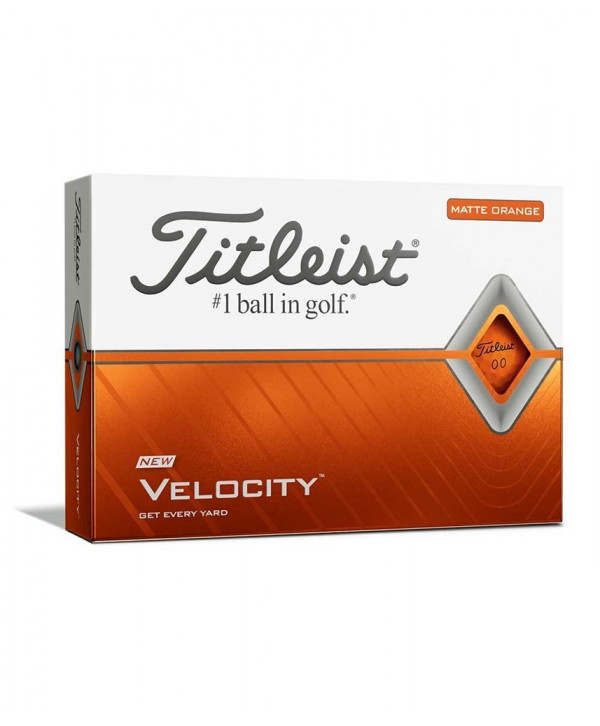 Titleist Velocity Matte Orange Golf Balls (12 Balls) 2020