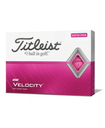 Titleist Velocity Matte Pink Golf Balls (12 Balls) 2020
