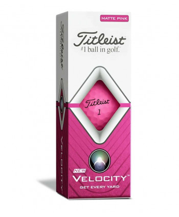 Golfové míčky Titleist Velocity Matte Pink (12 ks)