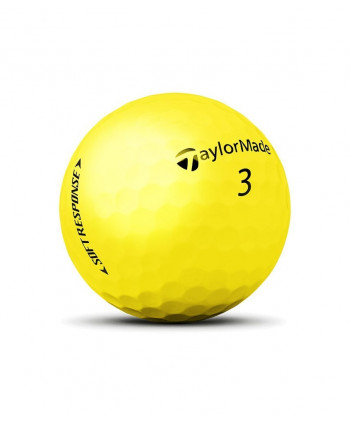 TaylorMade Soft Response Matt Yellow Golf Balls (12 Balls)