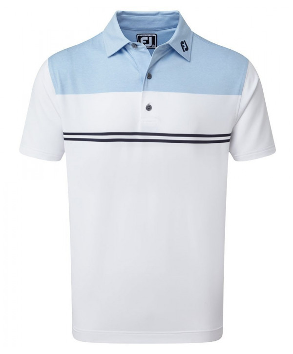 Pánske golfové tričko FootJoy Smooth Pique FJ Print