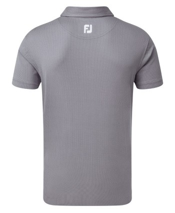 FootJoy Mens Smooth Pique FJ Print Polo Shirt 2020