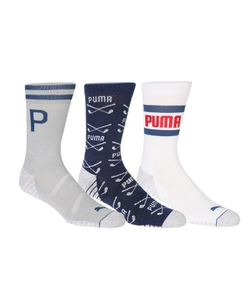 Puma Mens Fusion Crew Socks (3 Pairs)