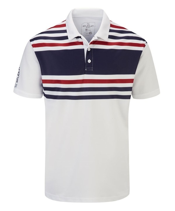 Pánské golfové triko Stuburt Evolve Pure Stripe 2020