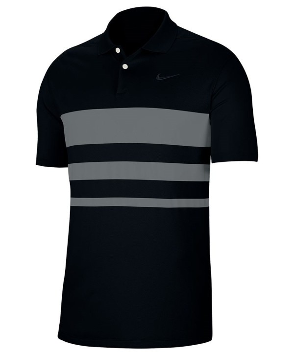 Nike Mens Dri-Fit Vapor Chest Stripe Polo Shirt