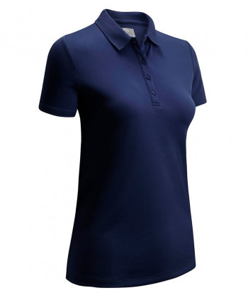 Callaway Ladies Tonal Floral Stripe Mock Polo Shirt