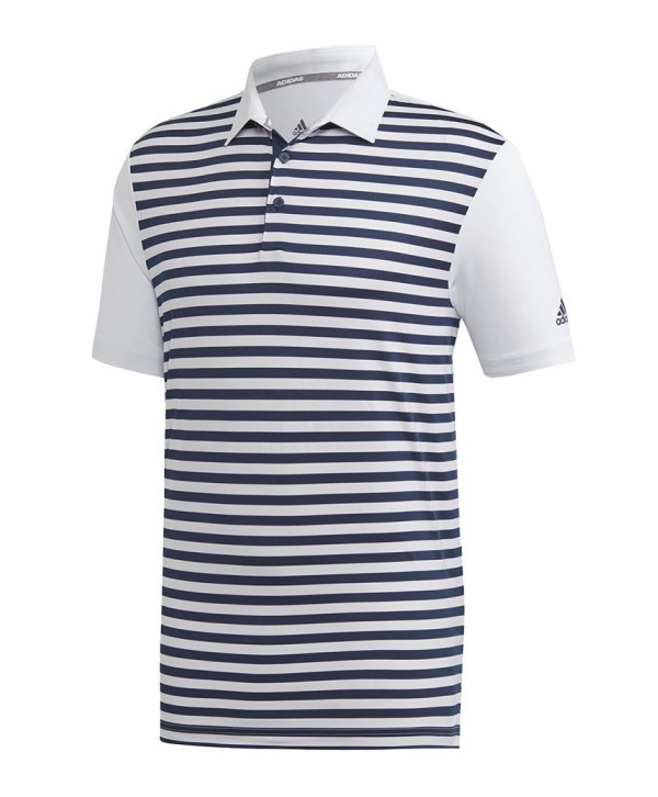 adidas Mens Ultimate 3-Colour Merch Stripe Polo Shirt