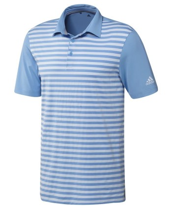 adidas Mens Ultimate 3-Colour Merch Stripe Polo Shirt