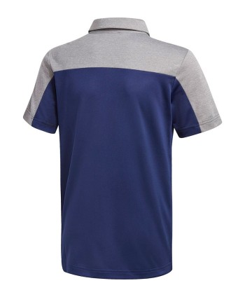 Detské golfové tričko Adidas Heathered Colour Blocked