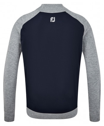 FootJoy Mens Wool Blend Tech Full Zip Sweater