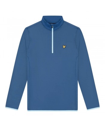 Lyle and Scott Mens Technical Quarter Zip Pullover Top