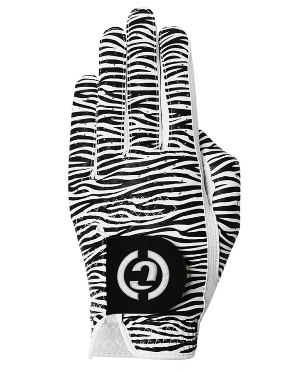Duca Del Cosma Ladies Design Pro Zebra Cabretta/Synthetic Golf Glove