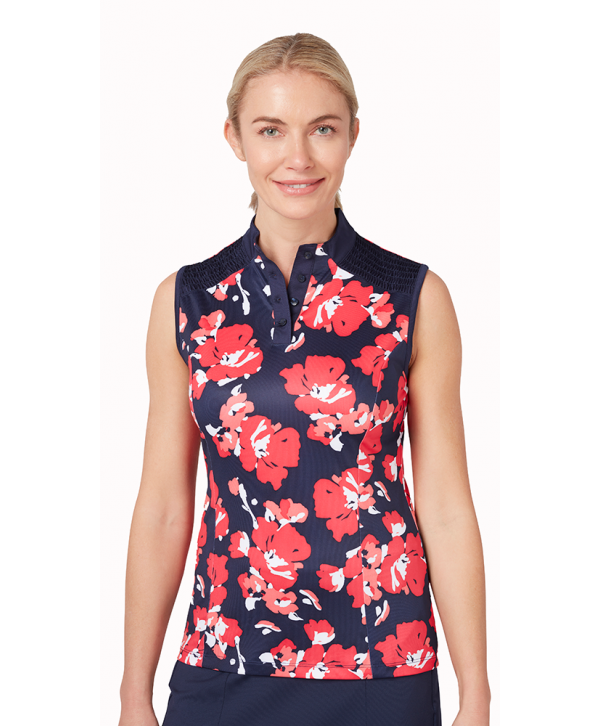 Callaway Ladies Large Scale Floral Polo Shirt