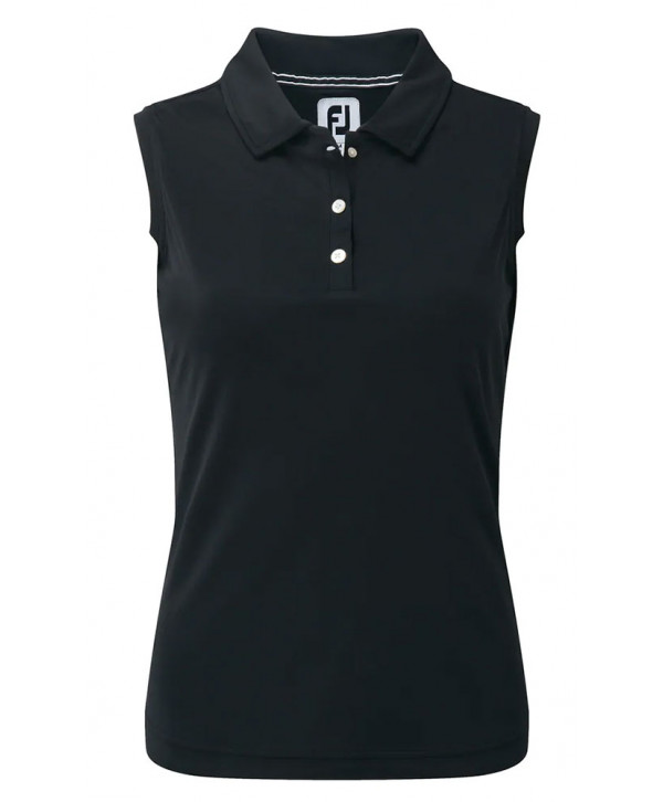 FootJoy Ladies Interlock Sleeveless Solid Polo Shirt