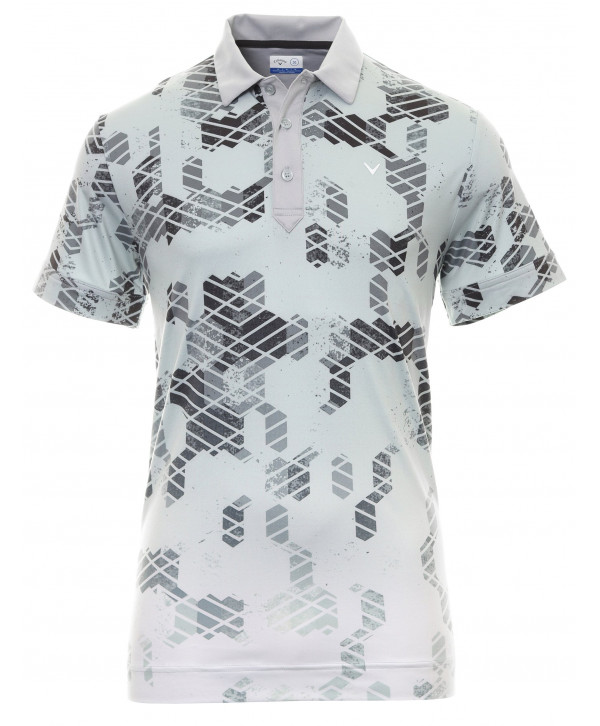 Callaway Mens All Over Abstract Camo Printed Polo Shirts - X Series
