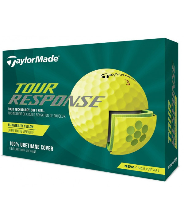 TaylorMade Tour Response Yellow Golf Balls (12 Balls) 