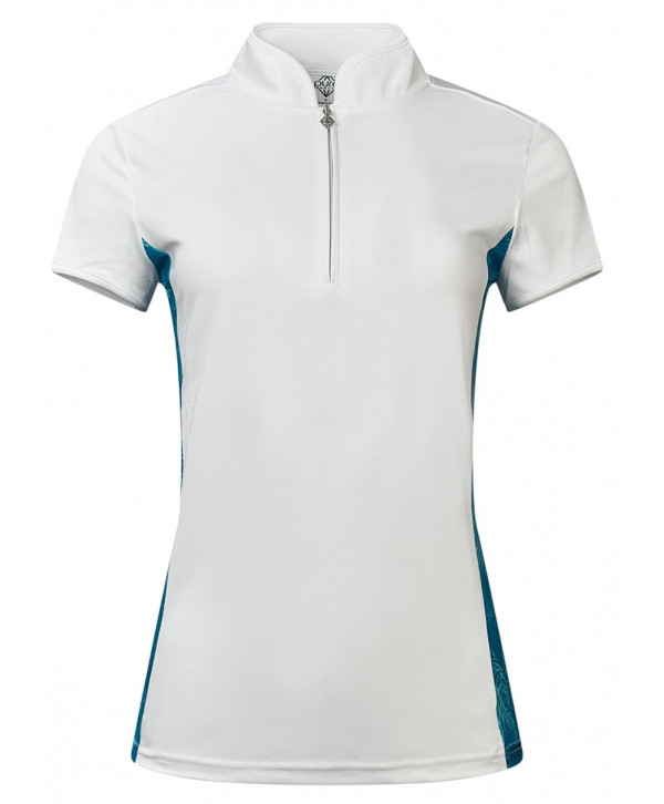 Pure Golf Ladies Bliss Feather Cap Sleeve Polo Shirt