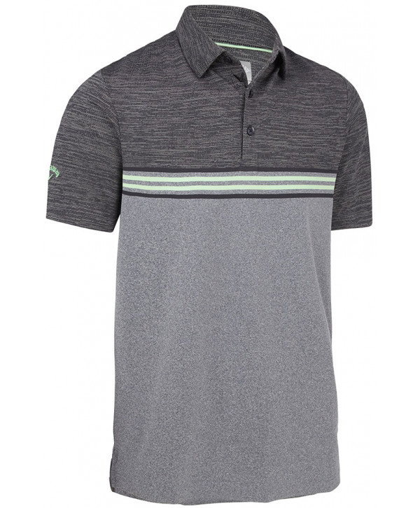 Pánske golfové tričko Callaway Heathered Chest Stripe