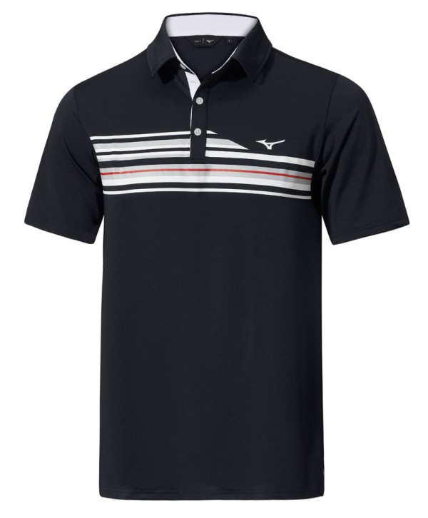 Pánske golfové tričko Mizuno Quick Dry Elite Stripe