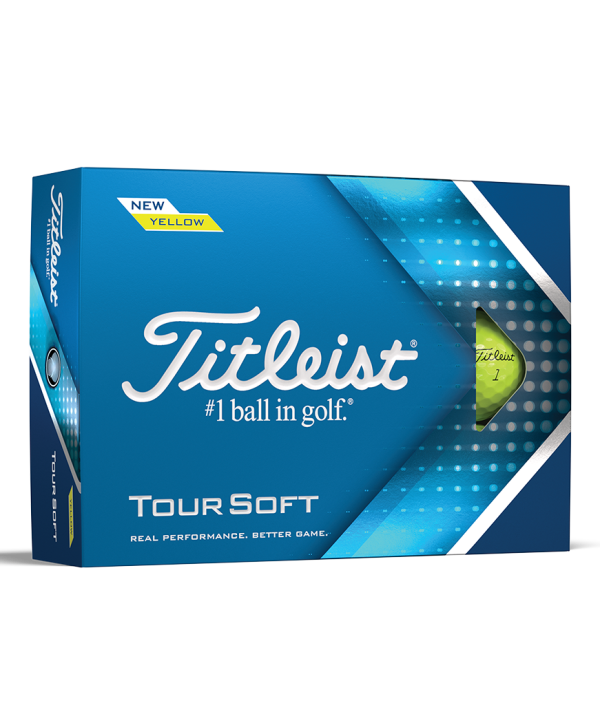 Titleist Tour Soft Yellow Golf Balls (12 Balls)