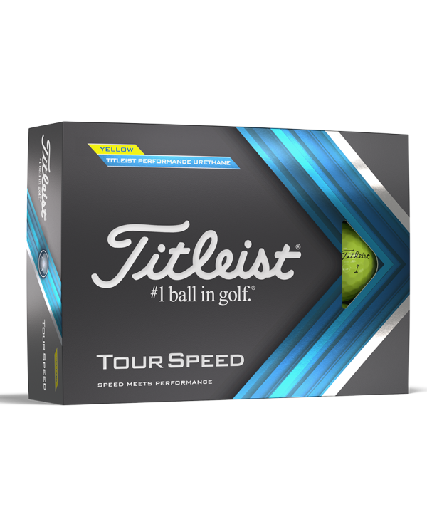 Titleist Tour Speed Yellow Golf Balls (12 Balls) 