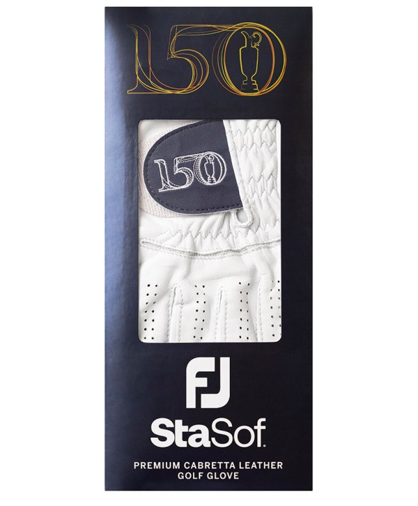 FooyJoy Mens StaSof 150th Open Championship Golf Glove - Limited Edition