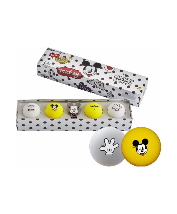 Darčekové balenie golfových loptičiek Volvik Vivid Disney (4ks)