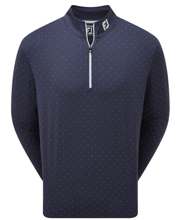 FootJoy Mens Pin Dot Chill-Out Pull Over