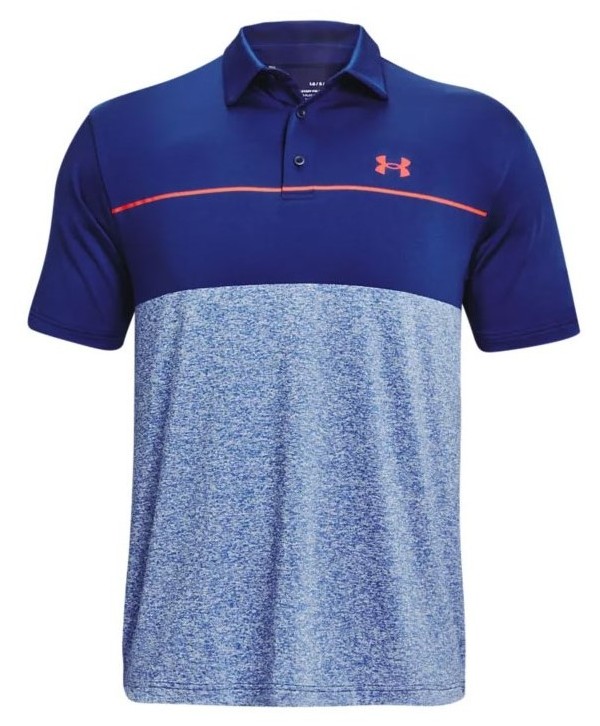 Under Armour Mens Playoff 2.0 Blocked Heather Polo Shirt