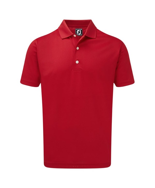 FootJoy Mens Stretch Pique Solid Colour Athletic Fit Polo Shirt