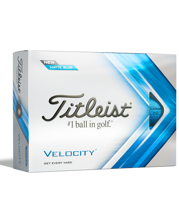 Golfové míčky Titleist Velocity Matte Blue (12 ks)