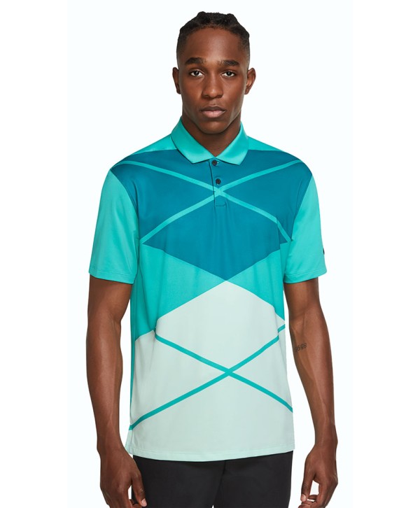 Pánske golfové tričko Nike Dri-Fit Vapor Argyle Print
