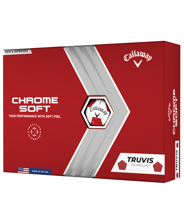 Callaway Chrome Soft Truvis Red Golf Balls (12 Balls)