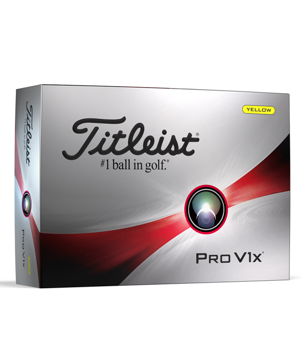 Golfové míčky Titleist Pro V1x Yellow (12ks)