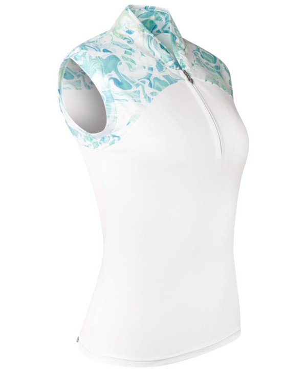 Pure Golf Ladies Spirit Aquamarine Lake Sleeveless Polo Shirt