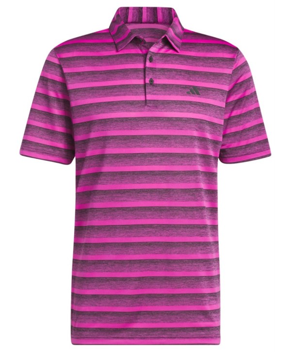 Pánske golfové tričko Adidas Two Colour Stripe