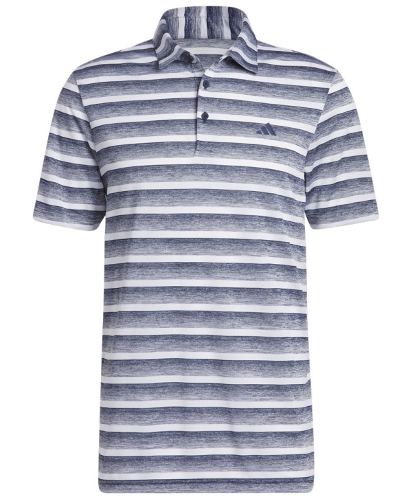 Pánske golfové tričko Adidas Two Colour Stripe