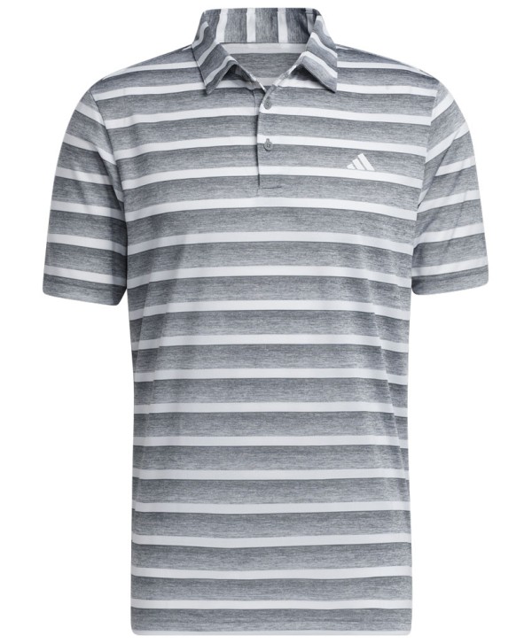 adidas Mens Two Colour Stripe Left Chest Polo Shirt