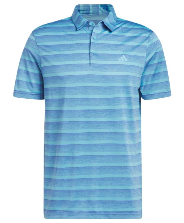 adidas Mens Two Colour Stripe Left Chest Polo Shirt