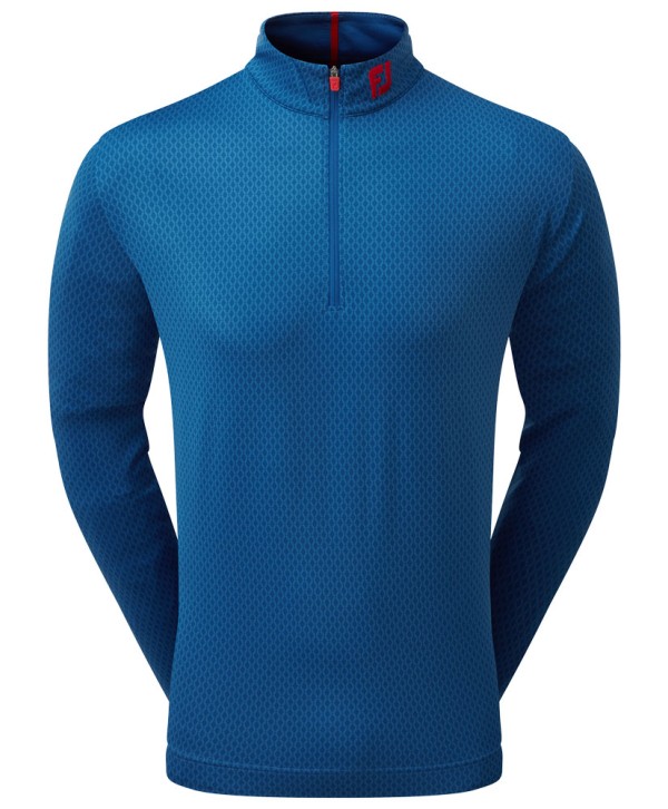 FootJoy Mens Tonal Print Knit Chill-Out Pullover