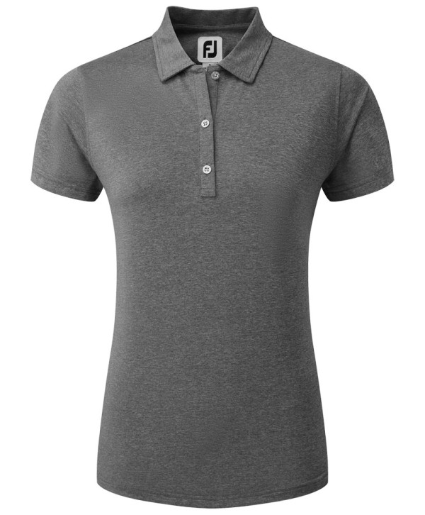 Dámské golfové triko FootJoy Heather Self Collar Lisle